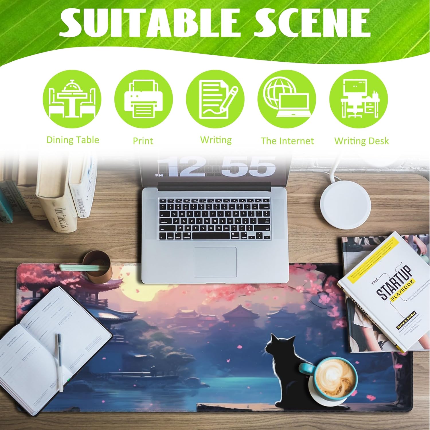 Large Gaming Mouse Pad for Desk,Japanese Night Street Restaurant Desk Mat,Anime Street Scene Desk Pad,Extended Big Computer Keyboard Mouse Pad with Non-Slip Base and Stitched Edge,31.5"x11.8" 157 81kHiMhgZpL. AC SL1500 - northernschoolofshiatsu.co.uk