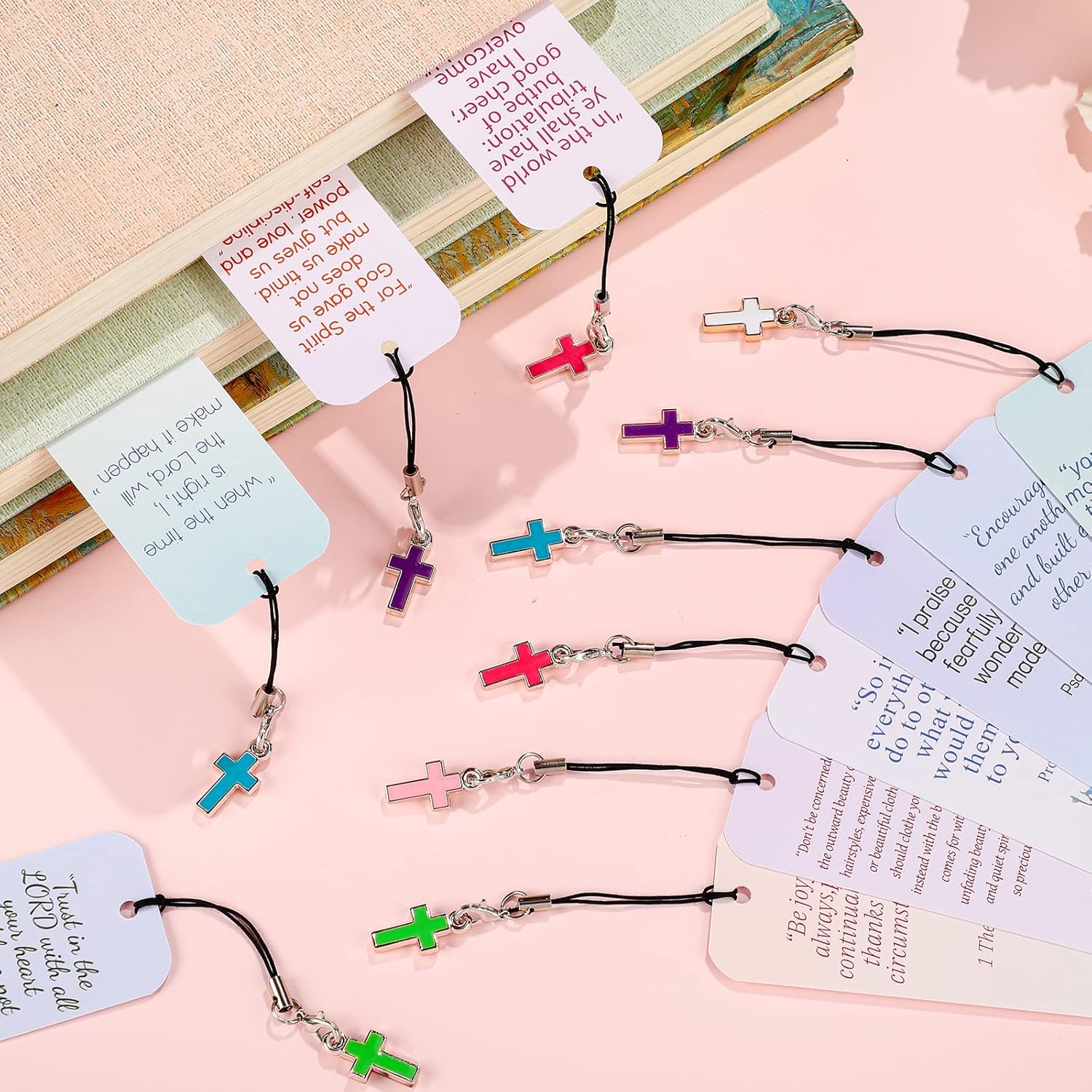 24 Pcs Bible Verses Bookmark with Cross Pendants Christian Bookmarks for Women Inspirational Scripture Book Marks Positive Flower Marker Motivational Religious Gifts for Church Reading Supplies 4 81kdzI33icL. AC SL1500 - northernschoolofshiatsu.co.uk