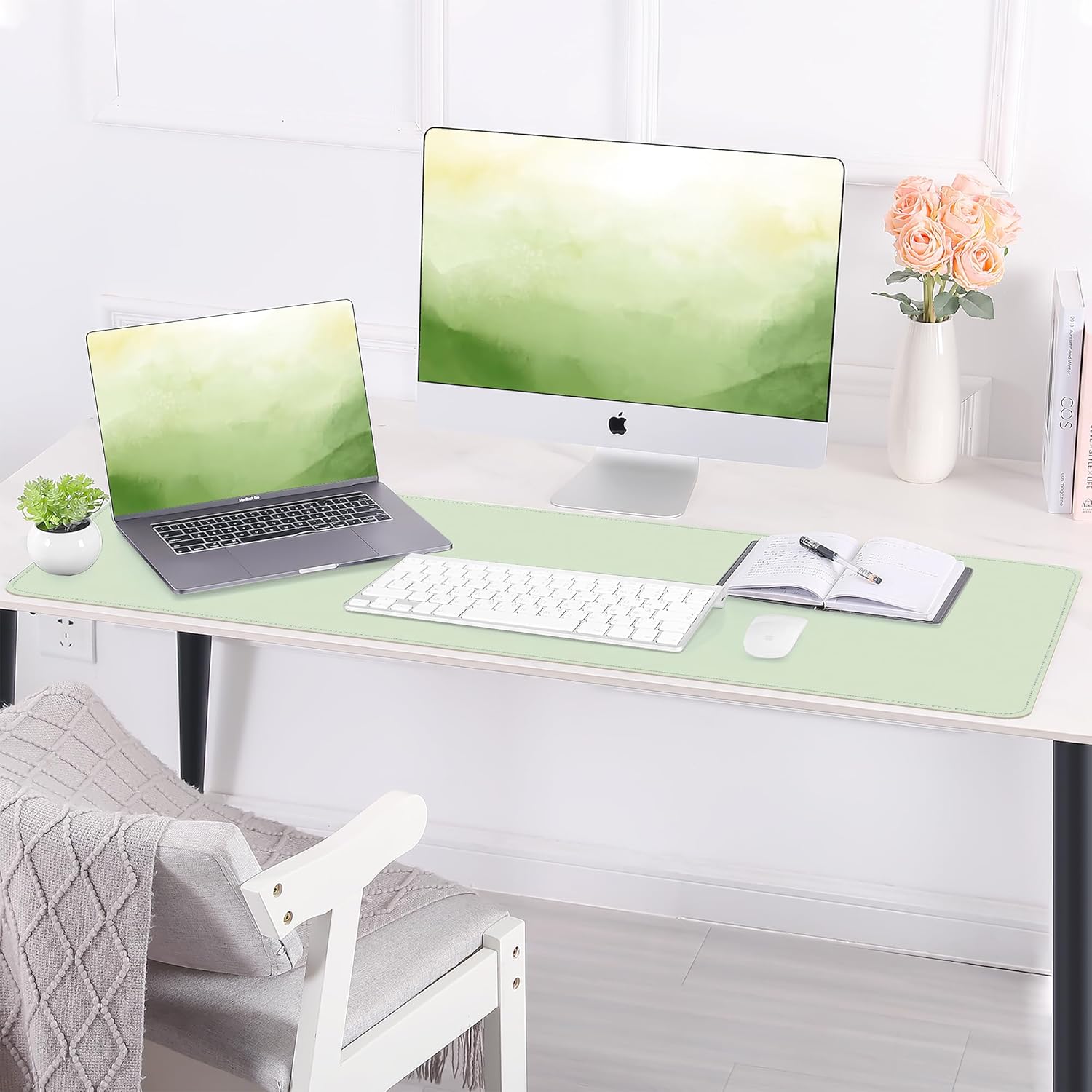 Large Desk Mat 47.2" x 17" Leather Desk Pad Protector with Natural Cork & PU Leather, Non-Slip Office Desk Mat, Large Mouse Pad, Waterproof Desk Blotter pad for Office&Home(Black) 305 81kmMXk26ML. AC SL1500 - northernschoolofshiatsu.co.uk
