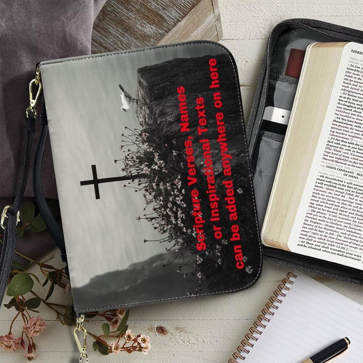 Custom Personalized PU Leather Bible Cover Case for Women,Customized Bible Cases Bible Tote Bag Bible Carrying Case Bible Carrier with Detachable Shoulder Strap,2XL 72 81kn7Ze6ypL. AC SL1500 - northernschoolofshiatsu.co.uk