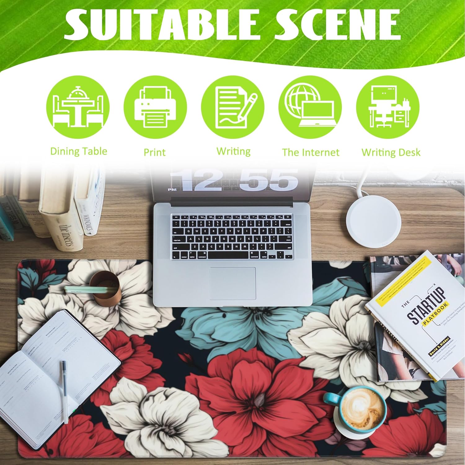 Large Gaming Mouse Pad for Desk,Japanese Night Street Restaurant Desk Mat,Anime Street Scene Desk Pad,Extended Big Computer Keyboard Mouse Pad with Non-Slip Base and Stitched Edge,31.5"x11.8" 31 81kou0M8O5L. AC SL1500 - northernschoolofshiatsu.co.uk