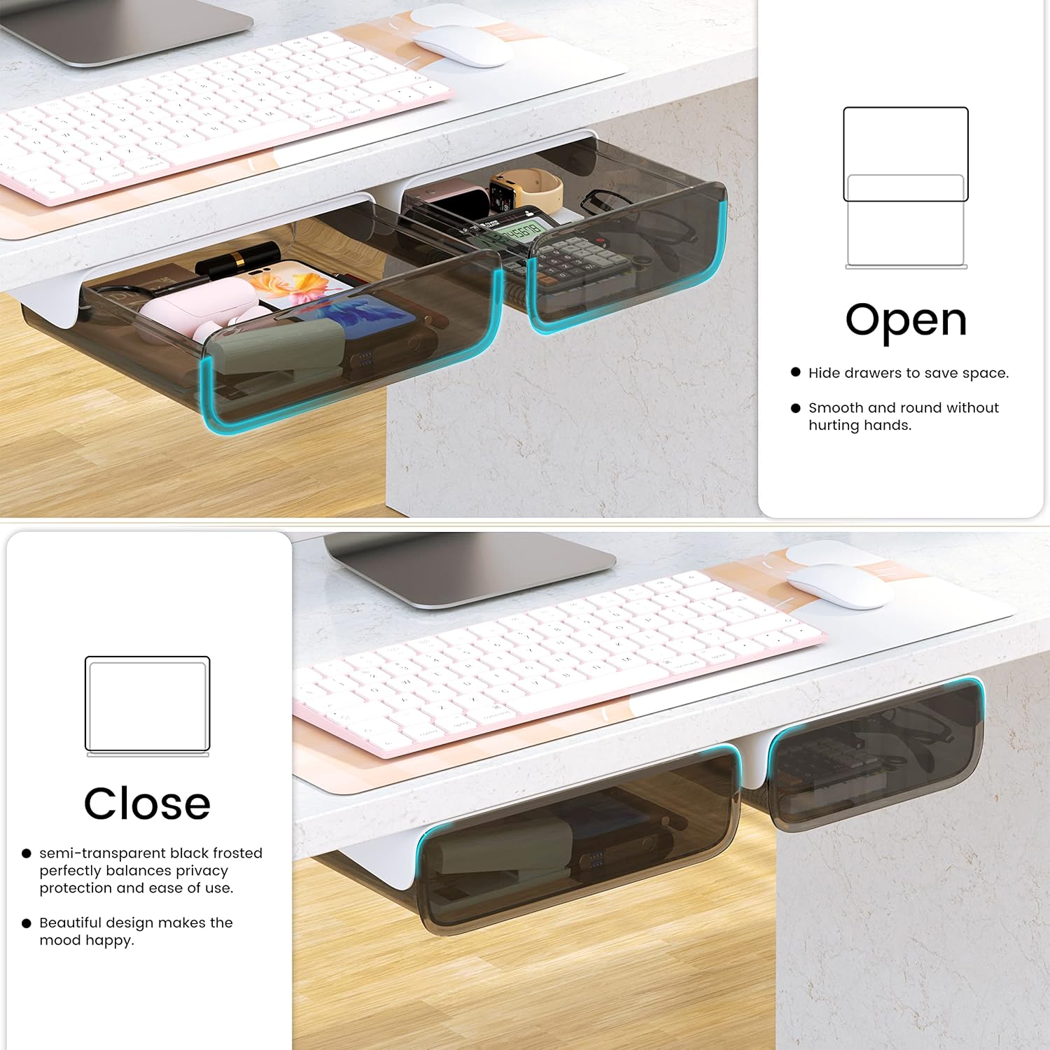 2 Pack Acrylic Self Adhesive Under Desk Drawer Slide Pull Out, Stick on Attachable Clear Black Plastic Storage Organizer, Hanging Mounted Attachment for Office, Kitchen, Cabinet, Table, Counter 3 81mBGaZZQsL. AC SL1500 - northernschoolofshiatsu.co.uk