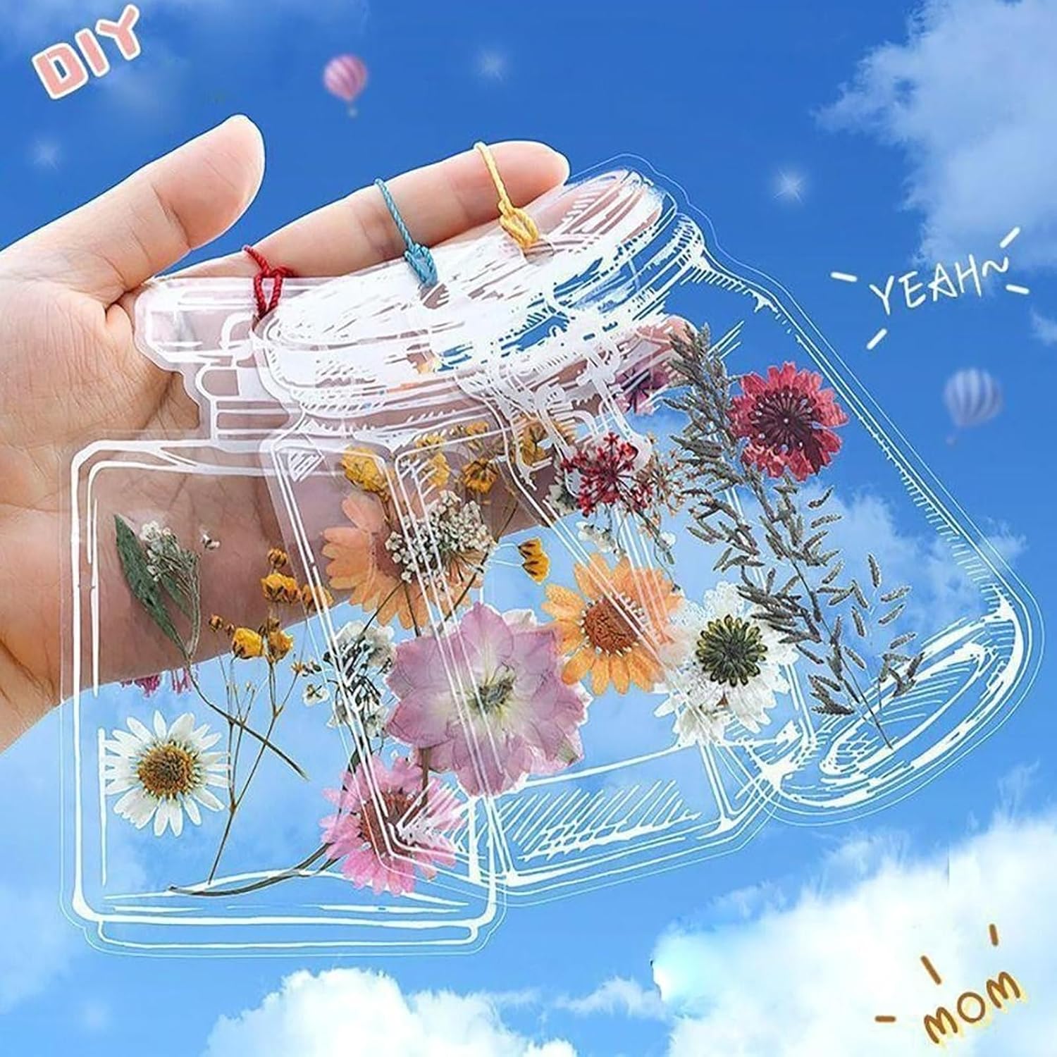 Thousand Flower Bookmark, Thousand Flower Bookmarks for Spring, DIY Flower Bookmark, Transparent Dried Flower Bookmarks, Handmade DIY Transparent Beautiful Flower Page (40pcs) 2 81mNRlGDgdL. AC SL1500 - northernschoolofshiatsu.co.uk