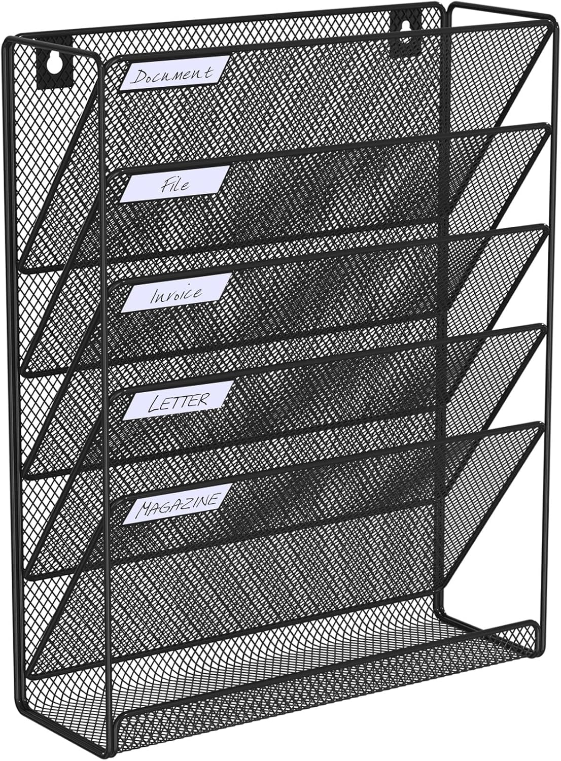 Hanging Folder Organizer Mesh 6 Tier, Wall File Organizer Hanging Paper Organizer, Wall Mount Mail Organizer, Office Organization and Storage Rack for Home Office, Black 1 81nL7P7wuHL. AC SL1500 - northernschoolofshiatsu.co.uk