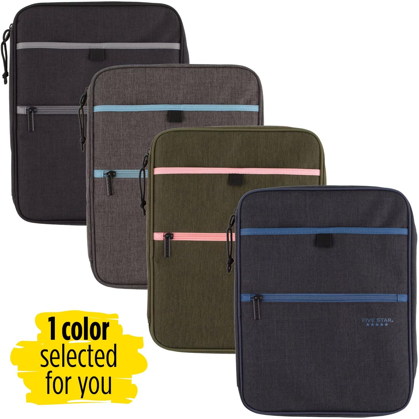 Five Star Zipper Binder, 1 Inch 3-Ring Binder, Carry-All with Internal Pockets and Dividers, 375 Total Sheet Capacity, Heathered Black/Gray (29092IT8) 16 81nUNKP6a7L. AC SL1500 - northernschoolofshiatsu.co.uk