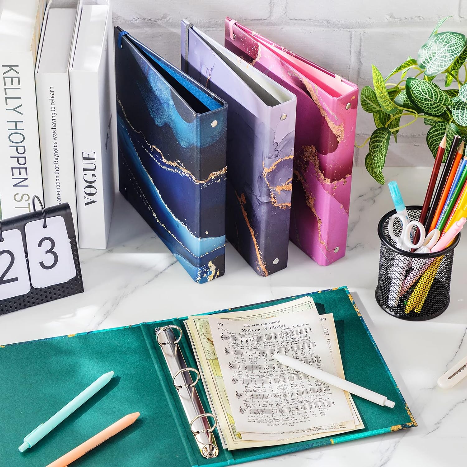 Colarr 4 Pcs Cute Mini Marble Binders 5.5 x 8.5 Three Ring Decorative Hardcover with Elastic Cord 1 Inch Mini Binders for School Office Supplies and Home Use 6 81ncBKk2LVL. AC SL1500 - northernschoolofshiatsu.co.uk
