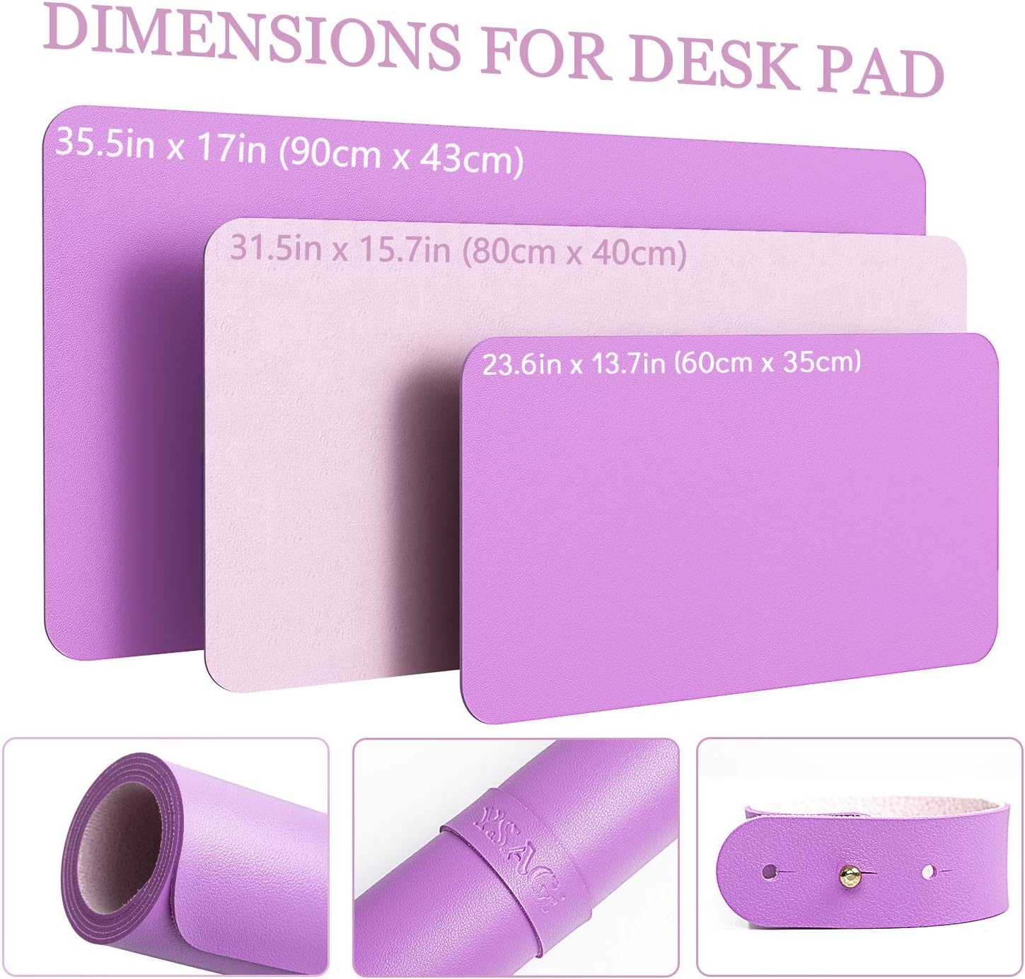 YSAGi Non-Slip Leather Desk Pad, Waterproof Laptop Computer Desk Keyboard Mat, Table Protector Blotter Mat, Large Mouse Pad for Office/Work/Home/Decor(Pink, 23.6" x 13.7") 101 81oMII A7sL. AC SL1500 - northernschoolofshiatsu.co.uk