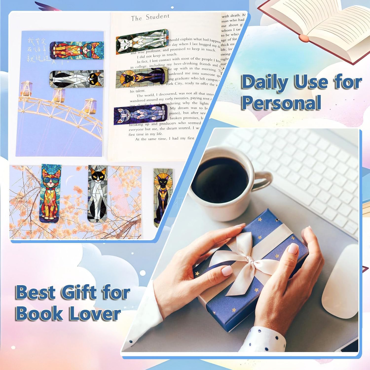 Magnetic Bookmarks 5 Pcs Art Cat Magnetic Book Markers Page Clip for Adult Kids Unique Cat Book Markers for Students Teachers School Home Office Reading Book Lovers 4 81pBz3OhnVL. AC SL1500 - northernschoolofshiatsu.co.uk
