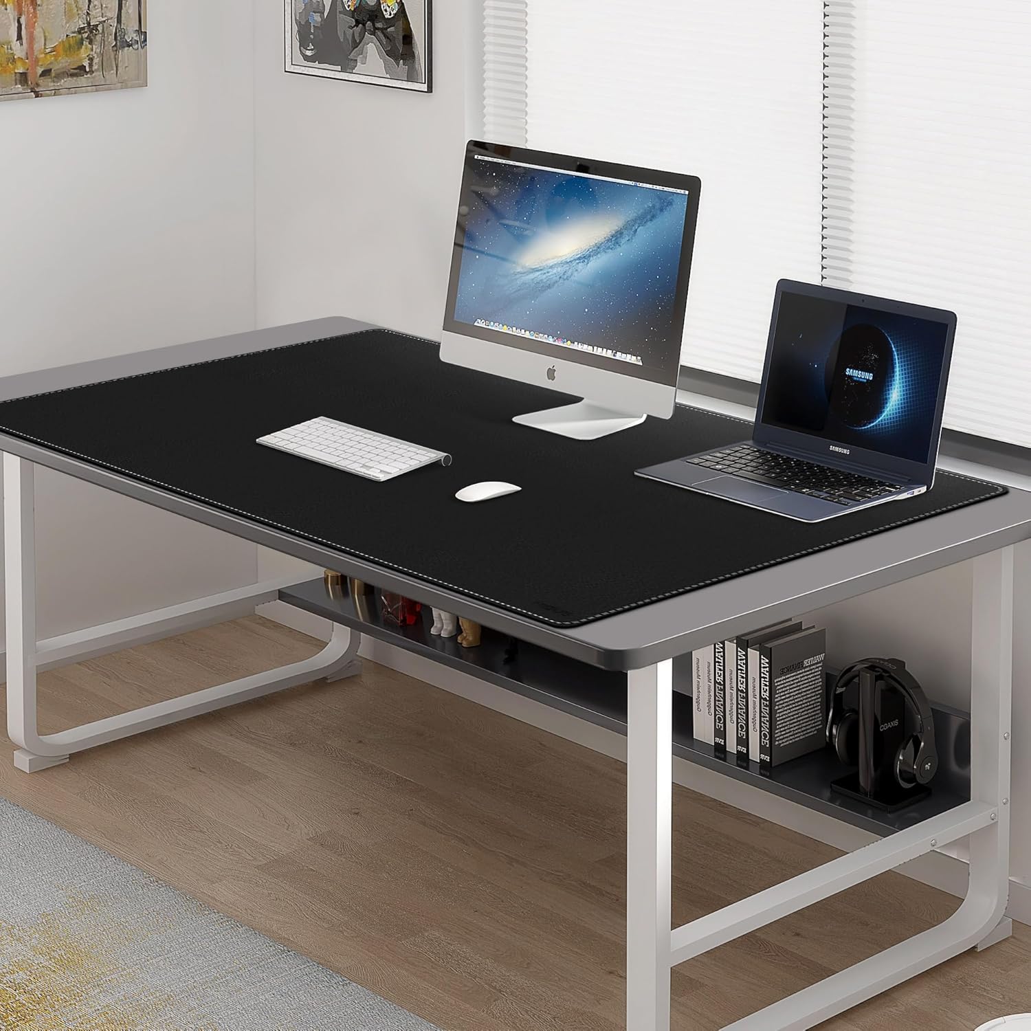 Mydours Cork & PU Leather Desk Mat, 40" x 20" Large Gaming Mouse Pad XL, Dual-Sided Portable Desk Pad Blotter, Keyboard Computer Desktop Protector for Gift Office Home (Brown) 88 81q - northernschoolofshiatsu.co.uk