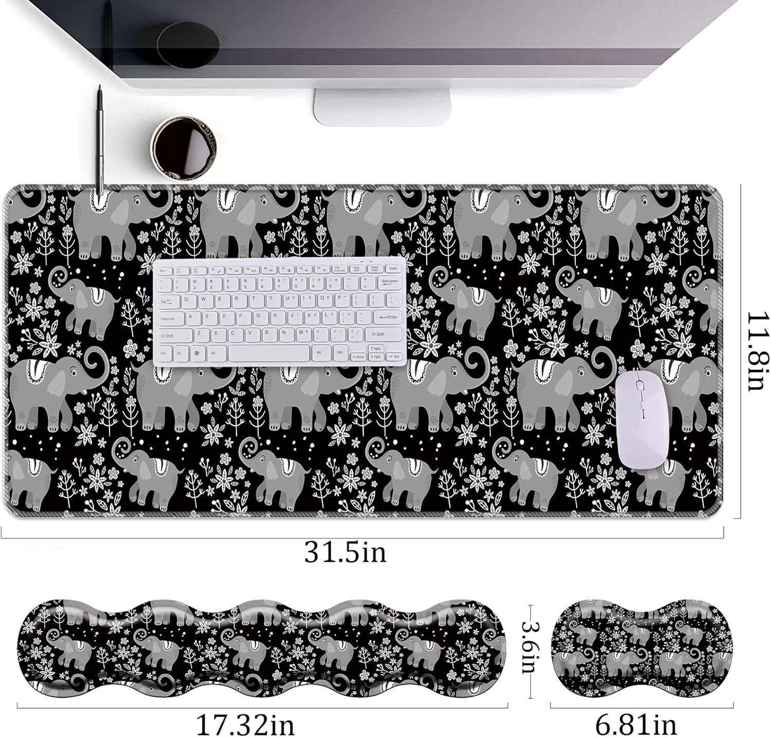 Keyboard Wrist Rest+Mouse Wrist Pad+Desk Pad Set,Memory Foam Ergonomic Easy Typing Pain Relief for Computer Laptop Office Home - Stay Positive Work Hard and Make It Happen 58 81q6VKKO14L. AC SL1500 - northernschoolofshiatsu.co.uk