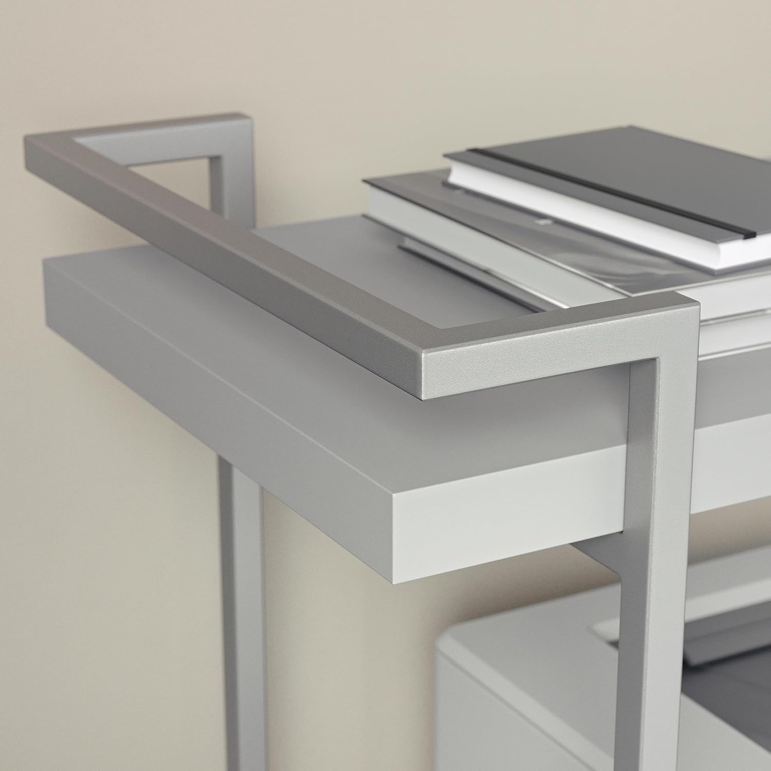 Martha Stewart Liam 2-Tier Mobile Office Storage and Printer Cart in White with Polished Brass Frame 9 81qz79O5ZGL. AC SL1500 - northernschoolofshiatsu.co.uk