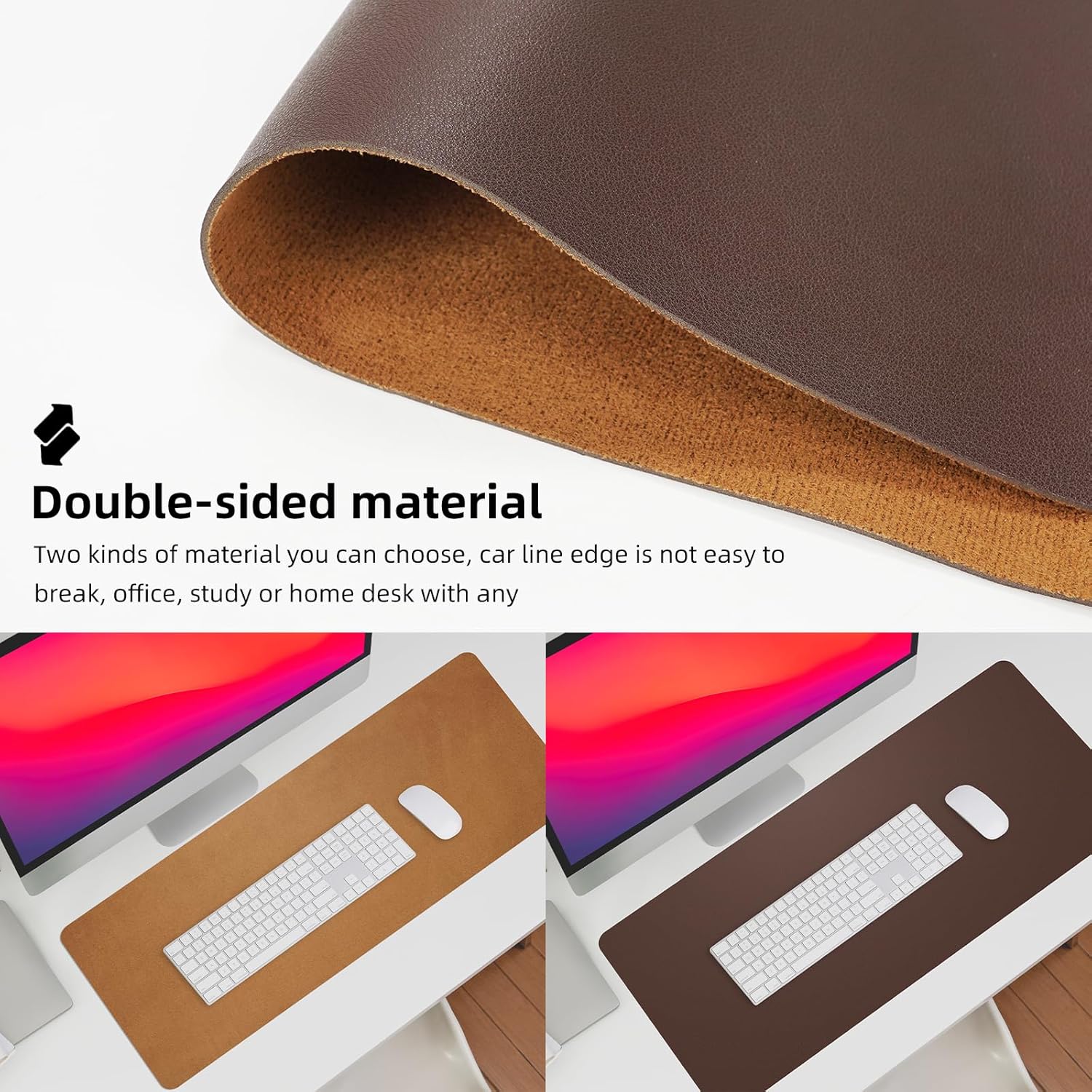 Large Desk Mat 47.2" x 17" Leather Desk Pad Protector with Natural Cork & PU Leather, Non-Slip Office Desk Mat, Large Mouse Pad, Waterproof Desk Blotter pad for Office&Home(Black) 129 81rDrmcl+YL. AC SL1500 - northernschoolofshiatsu.co.uk