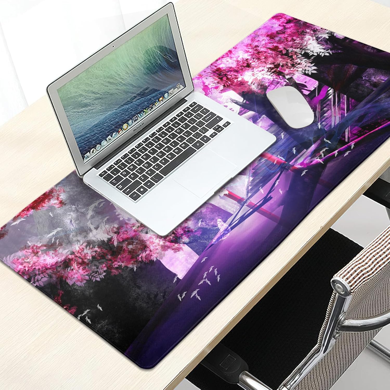 Large Floral Mouse Pad Extended Gaming Mousepad 31.5"x11.8" Vintage Aesthetic Black Desk Mat Flower Mouse Pad Plant Wildflower Mousepad XXL Laptop Computer Keyboard Mats for Desk Office 234 81s0beEXcEL. AC SL1500 - northernschoolofshiatsu.co.uk