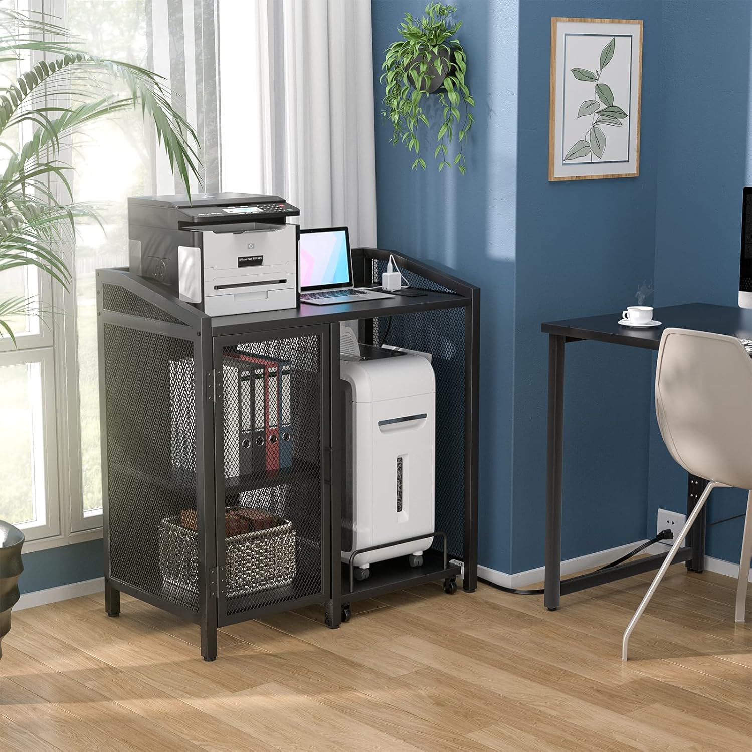 Unikito File Cabinet with Paper Shredder Stand On Wheel, Modern Vertical Filing Cabinet with Socket and USB Charging Port, Large Printer Stand with Adjustable Storage Shelf Rack for Home Office, Black 6 81sC4DVw0pL. AC SL1500 - northernschoolofshiatsu.co.uk
