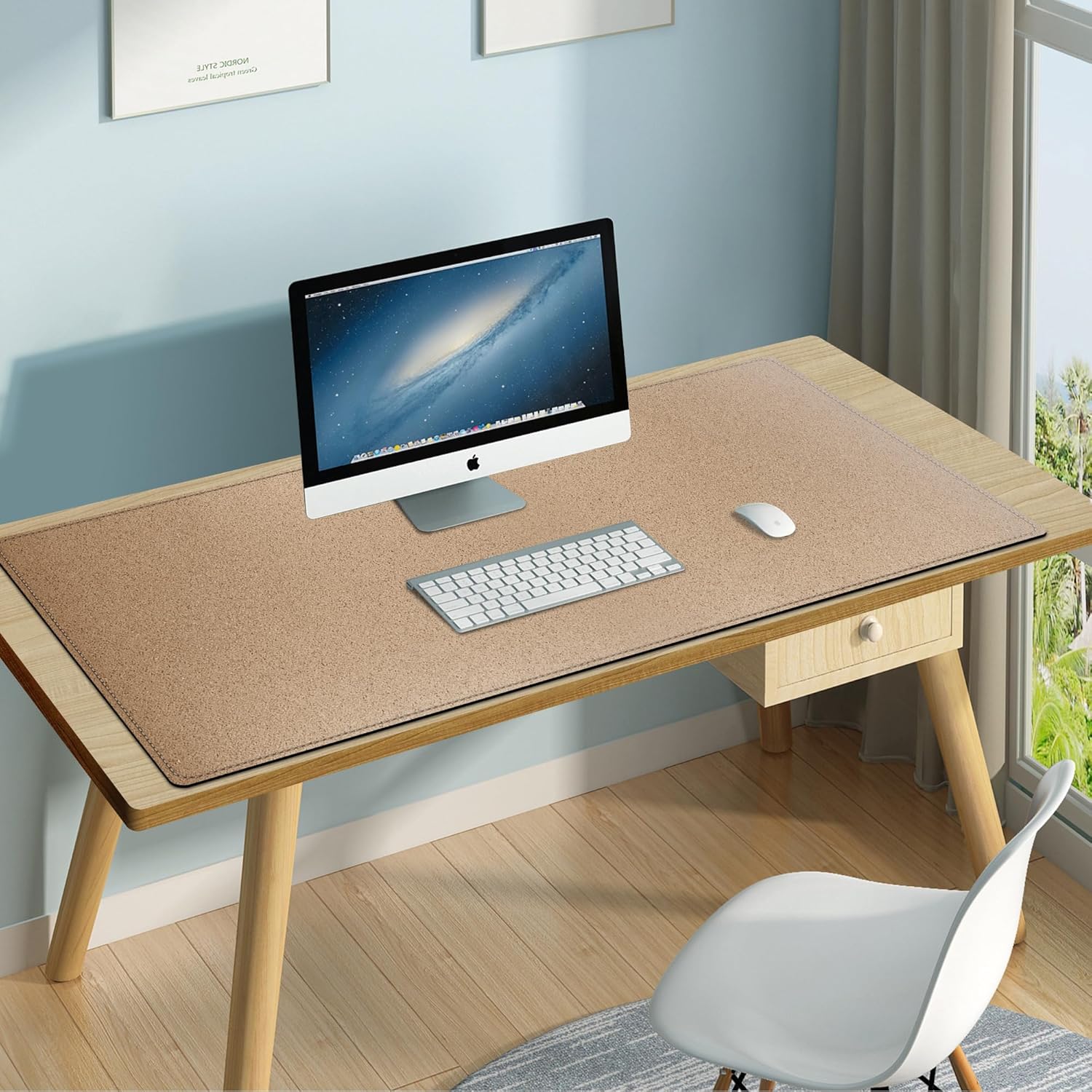 Mydours Cork & PU Leather Desk Mat, 40" x 20" Large Gaming Mouse Pad XL, Dual-Sided Portable Desk Pad Blotter, Keyboard Computer Desktop Protector for Gift Office Home (Brown) 5 81saRu7kTFL. AC SL1500 - northernschoolofshiatsu.co.uk