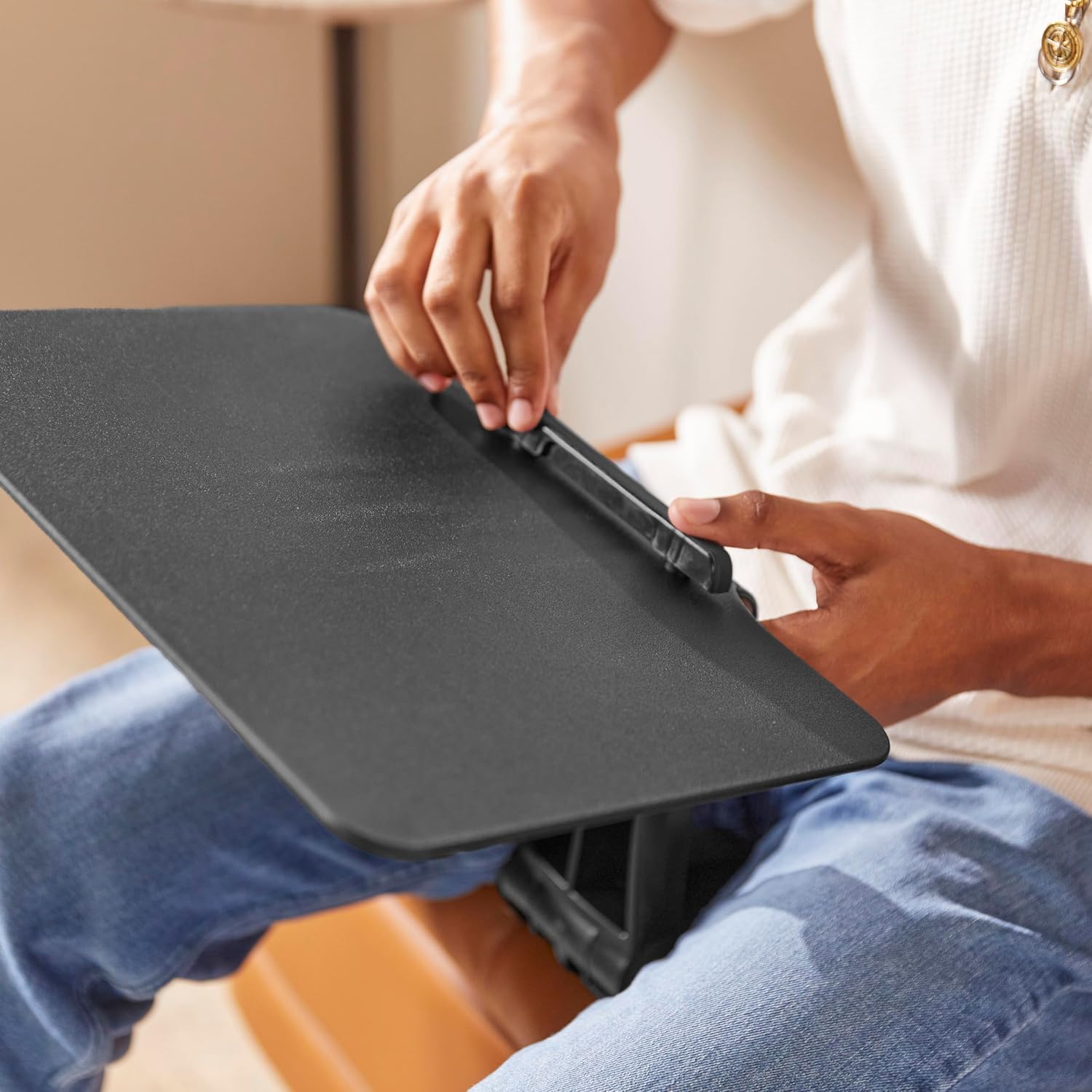 ECR4Kids The Surf Folding Portable Lap Desk, Flexible Seating, Black 12 81sv XGa01L. SL1500 - northernschoolofshiatsu.co.uk