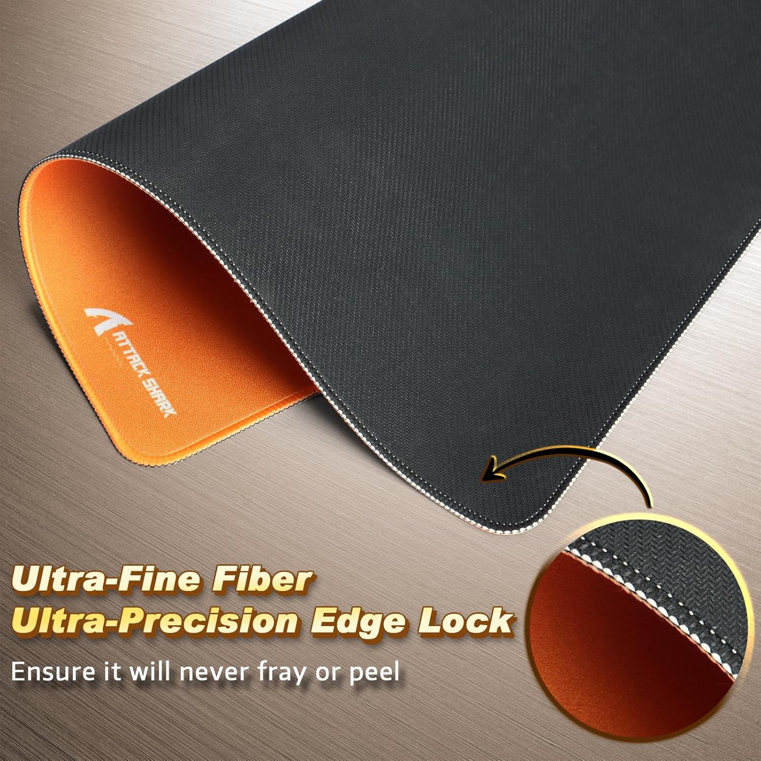 ATTACK SHARK CM02 Gaming Mouse Pad for Esports Speed Waterproof Surface Stitched Edges and Anti-Slip Rubber Base Laminate Laminate 17.72” x 15.75” x 0.16” Orange 5 81szkIWujCL. AC SL1500 - northernschoolofshiatsu.co.uk