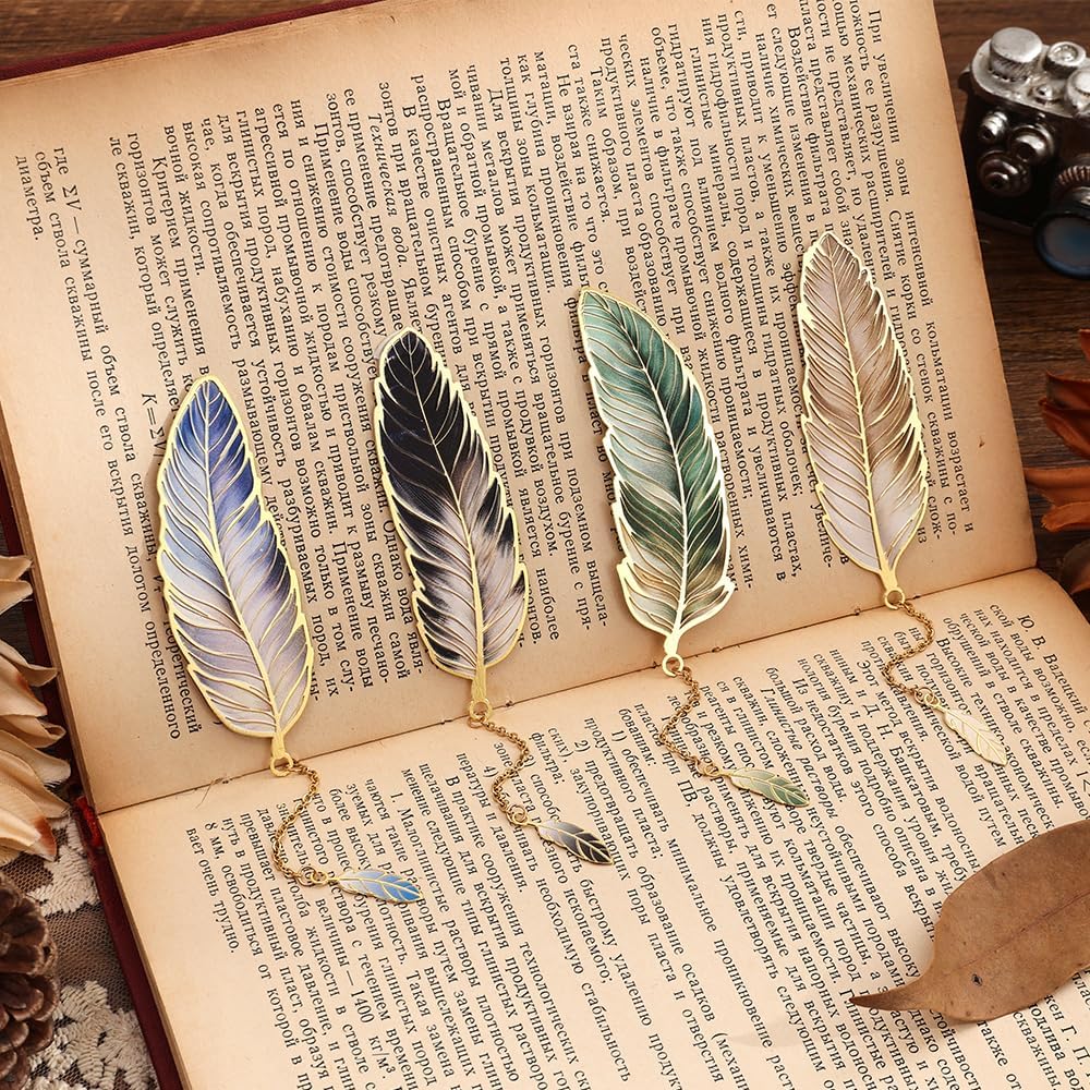 4 Piece Feather Bookmarks for Women, Writers, Readers Durable Bookmarks with English Inscriptions Unique Gifts for Men, Women, Students and Teachers 1 81tbIrkg zL. AC SL1000 - northernschoolofshiatsu.co.uk