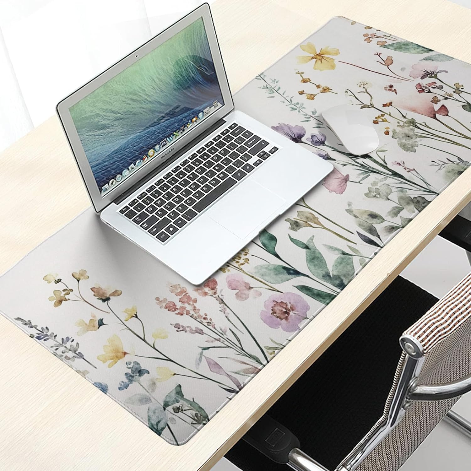 Large Floral Mouse Pad Extended Gaming Mousepad 31.5"x11.8" Vintage Aesthetic Black Desk Mat Flower Mouse Pad Plant Wildflower Mousepad XXL Laptop Computer Keyboard Mats for Desk Office 163 81tqeC7iOoL. AC SL1500 - northernschoolofshiatsu.co.uk