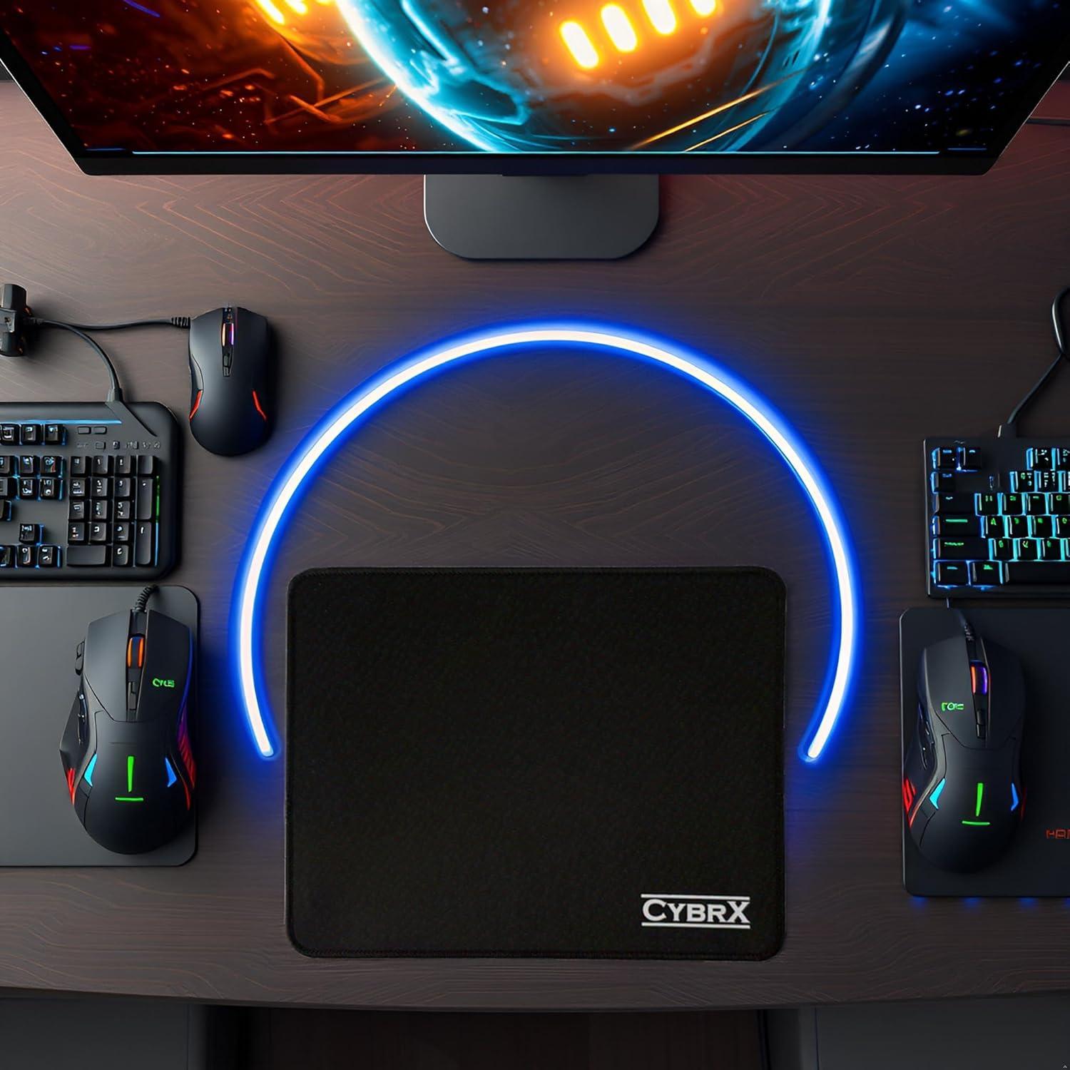 CybrX Mouse Pad – Non-Slip Rubber Base, Waterproof & Ultra-Smooth Surface, Stitched Edges – Gaming & Office Desk Mat – Black 2 81tsl+TU2ZL. AC SL1500 - northernschoolofshiatsu.co.uk