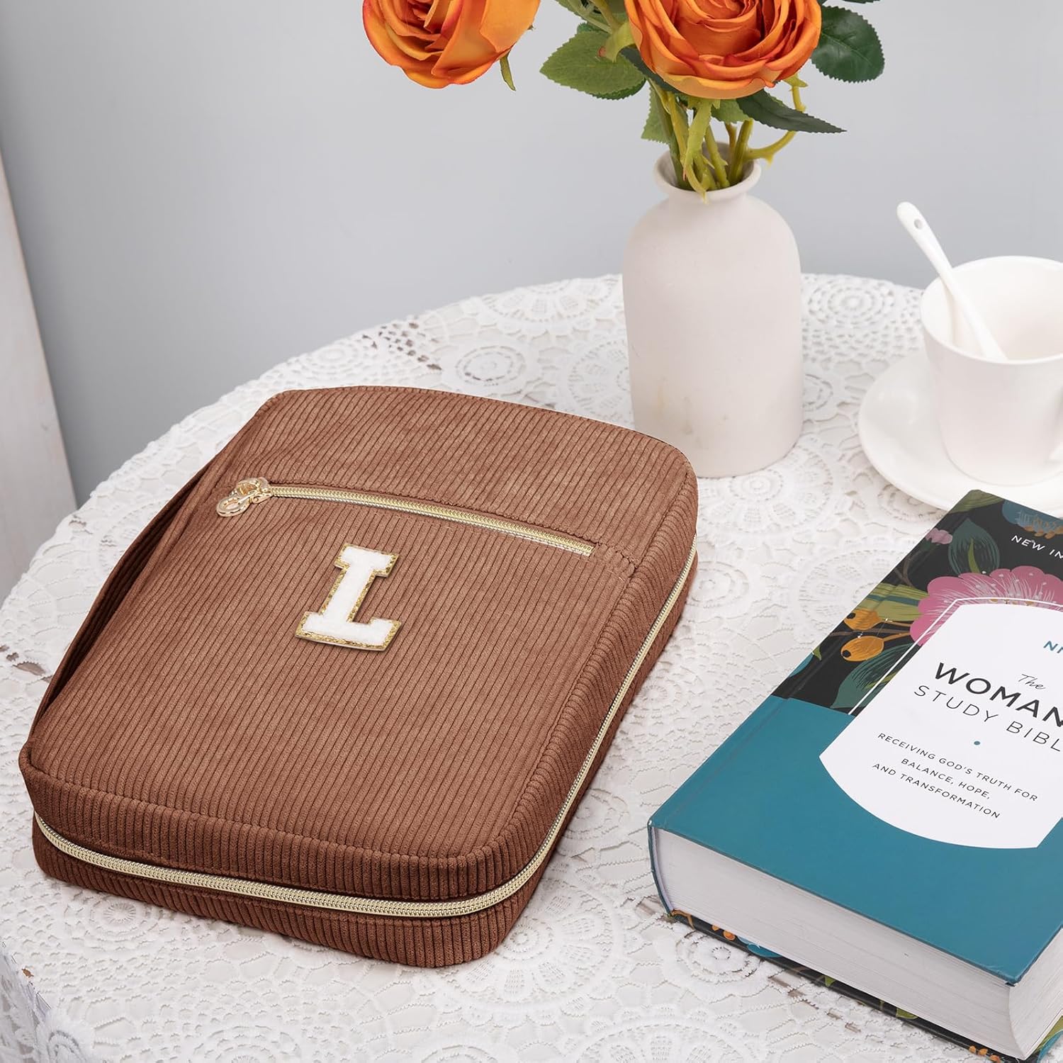 Bible Cover for Women, Initial Personalized Bible Gift - Bible Case for Men - Bible Holder - Bible Bag - Bible Carrier - Bible Carrying Case with Pockets for Bible Study Suppliers, Bible Accessories 111 81tsq0nlXKL. AC SL1500 - northernschoolofshiatsu.co.uk