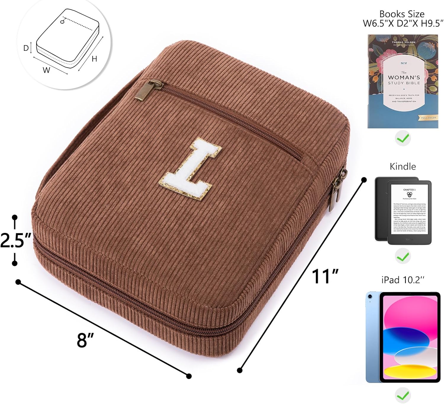 Bible Cover for Women, Initial Personalized Bible Gift - Bible Case for Men - Bible Holder - Bible Bag - Bible Carrier - Bible Carrying Case with Pockets for Bible Study Suppliers, Bible Accessories 81 81u9ijrirTL. AC SL1500 - northernschoolofshiatsu.co.uk