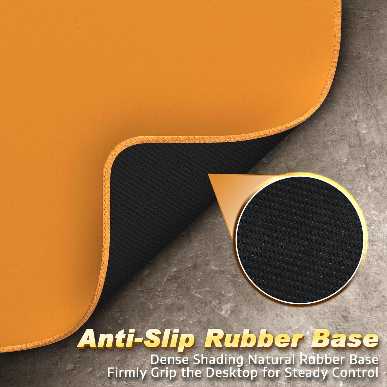 ATTACK SHARK CM02 Gaming Mouse Pad for Esports Speed Waterproof Surface Stitched Edges and Anti-Slip Rubber Base Laminate Laminate 17.72” x 15.75” x 0.16” Orange 6 81uE14CPDsL. AC SL1500 - northernschoolofshiatsu.co.uk