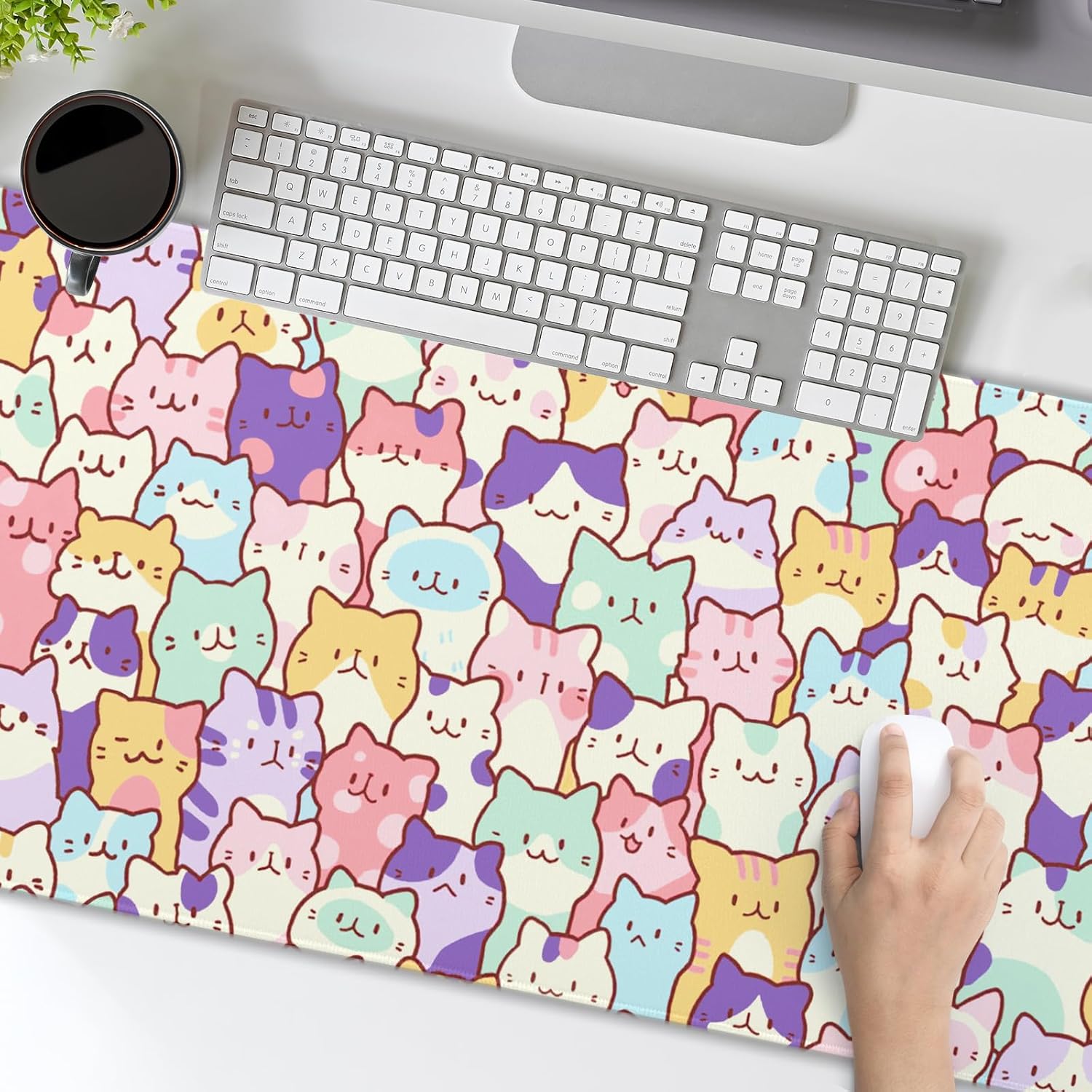 Large Floral Mouse Pad Extended Gaming Mousepad 31.5"x11.8" Vintage Aesthetic Black Desk Mat Flower Mouse Pad Plant Wildflower Mousepad XXL Laptop Computer Keyboard Mats for Desk Office 49 81uGegcDs L. AC SL1500 - northernschoolofshiatsu.co.uk