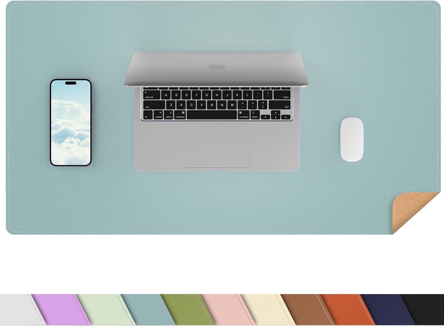 Large Desk Mat 47.2" x 17" Leather Desk Pad Protector with Natural Cork & PU Leather, Non-Slip Office Desk Mat, Large Mouse Pad, Waterproof Desk Blotter pad for Office&Home(Black) 319 81ueLmNdSZL. AC SL1500 - northernschoolofshiatsu.co.uk