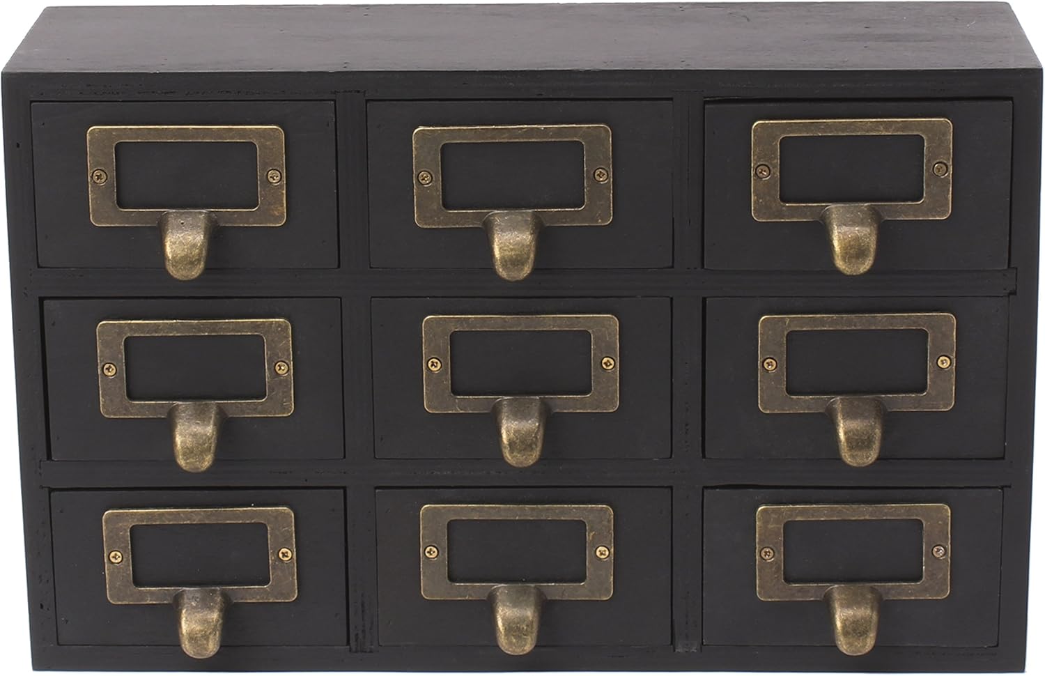 Kate and Laurel Apothecary Wood Desk Drawer Set, 9 Drawers, Rustic Brown 4 81uehWJ+sIL. AC SL1500 - northernschoolofshiatsu.co.uk