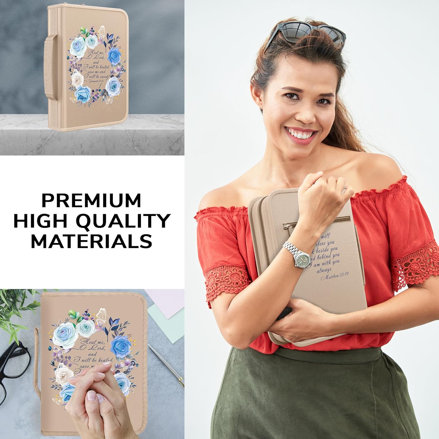DEHITE Bible Cover Case for Women – Bible Carrying Bags Medium & Large Sizes – Pen Slots – Premium Fabric 20 81vrB0C5 sL. AC SL1500 - northernschoolofshiatsu.co.uk
