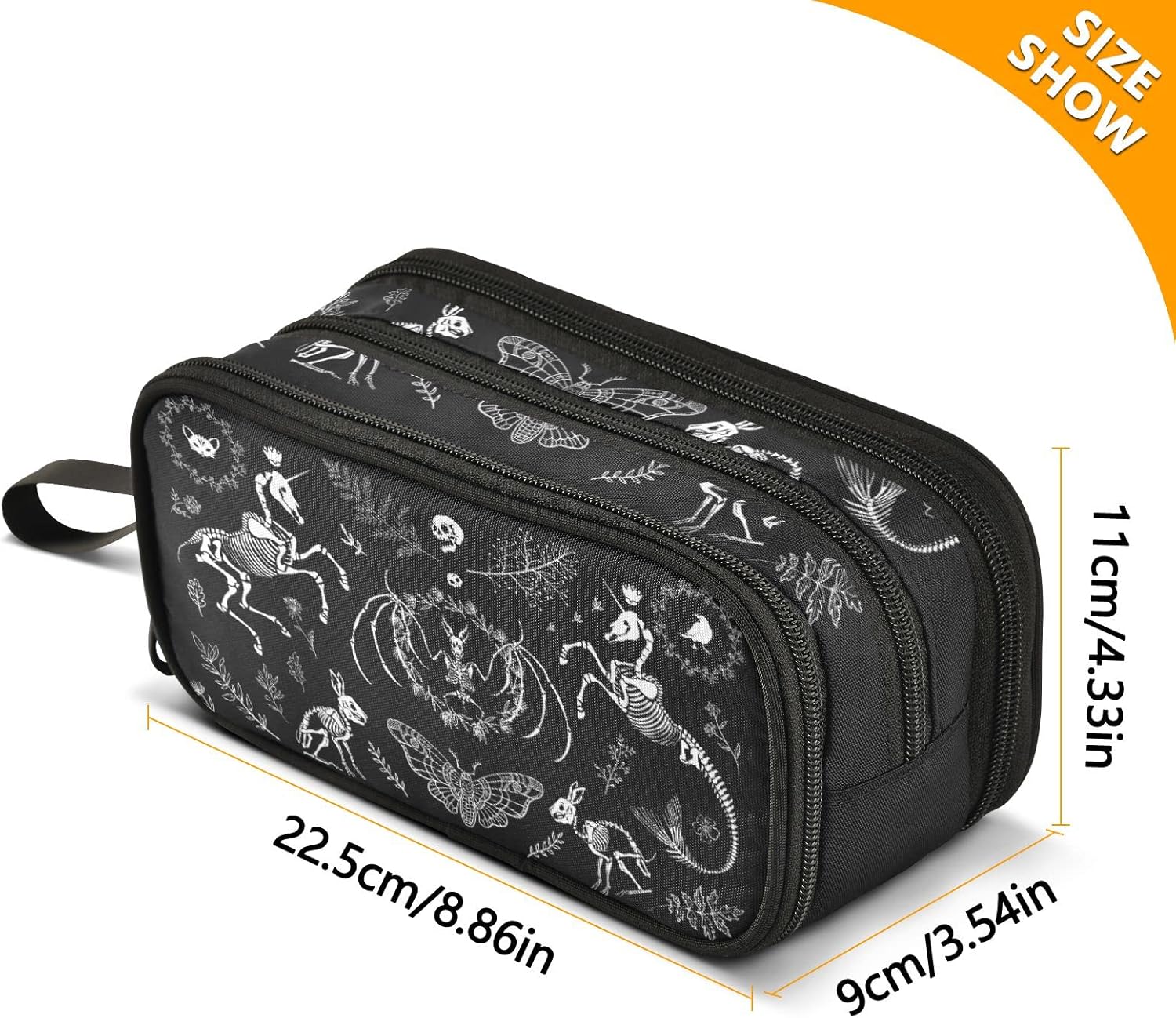 Skull Skeletons Large Capacity Pencil Case Halloween Gothic Skull Skeletons Pencil Pouch Office School Large Storage Pen Bag 3 Compartment pencil box for Adults School Teen Girl Boy Men Women 3 81w1WpwyEkL. AC SL1500 - northernschoolofshiatsu.co.uk