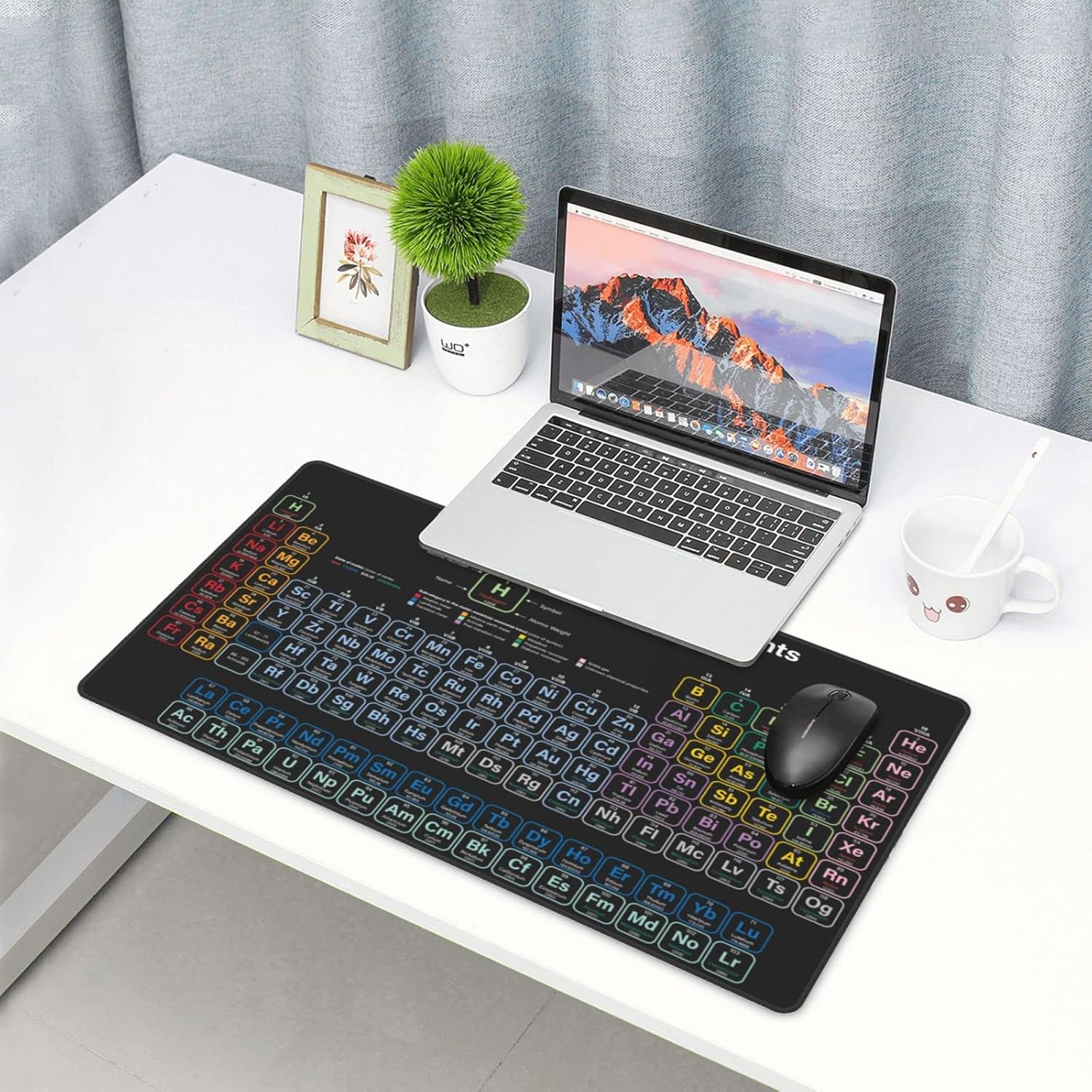 Periodic Table of The Elements Oversized Large Gaming Mouse Pad 29.5×15.8 Inch Extended Desk Mat Protector Cute Desk Decor with Stitched Edges Non-Slip Rubber Base for Work Office Home 6 81wXCoHzYXL. AC SL1500 - northernschoolofshiatsu.co.uk