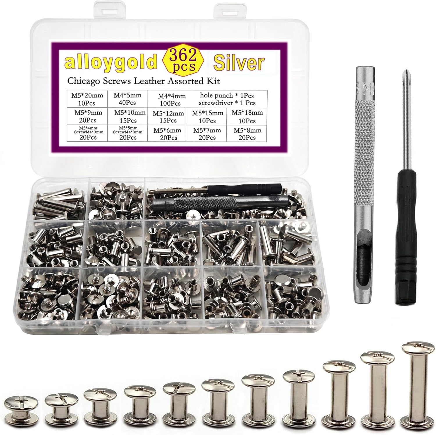 100 Pcs (50 Pair) Gun Black Phillips Chicago Binding Screws Assorted Kits,6 Sizes of Flat Head Rivet Hollow Binding Screws Posts, for Leather Saddles Purses Belt Repair(M5x5/10/15/25/35/45) 121 81wYhyWg8uL. AC SL1500 - northernschoolofshiatsu.co.uk