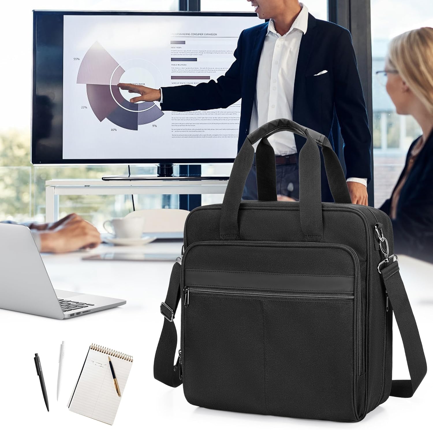 3 Ring Zipper Binder, 2 Inch Ring Binder Bag with Strap and 500 Sheet Capacity, Fits for 13" Laptop, Black (Patent Design) 2 81wc7ZBQBML. AC SL1500 - northernschoolofshiatsu.co.uk