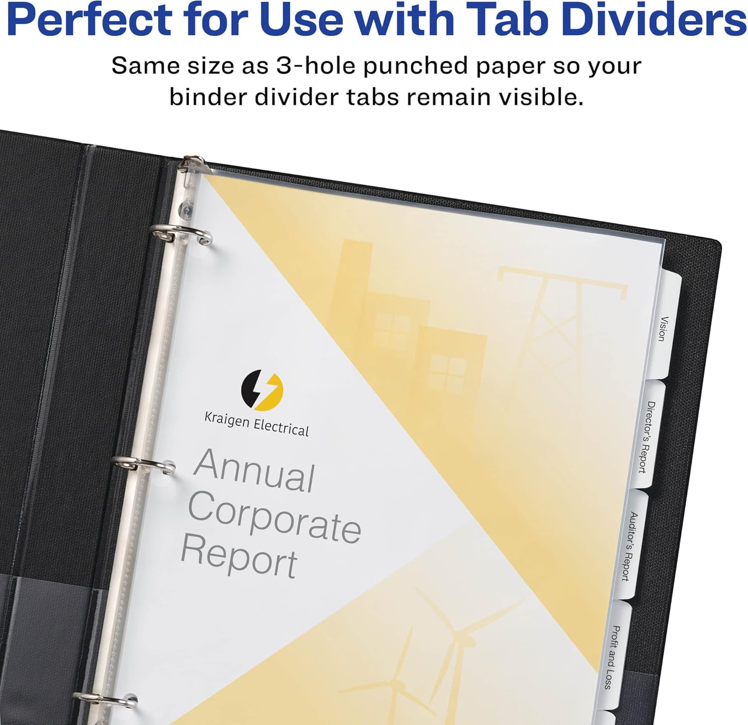 Avery Non-Glare Page-Size Sheet Protectors, Pre-Punched for Use with Tab Dividers, Top Load, 50 Document Protectors (74204) 5 81xbN9 yogL. AC SL1500 - northernschoolofshiatsu.co.uk