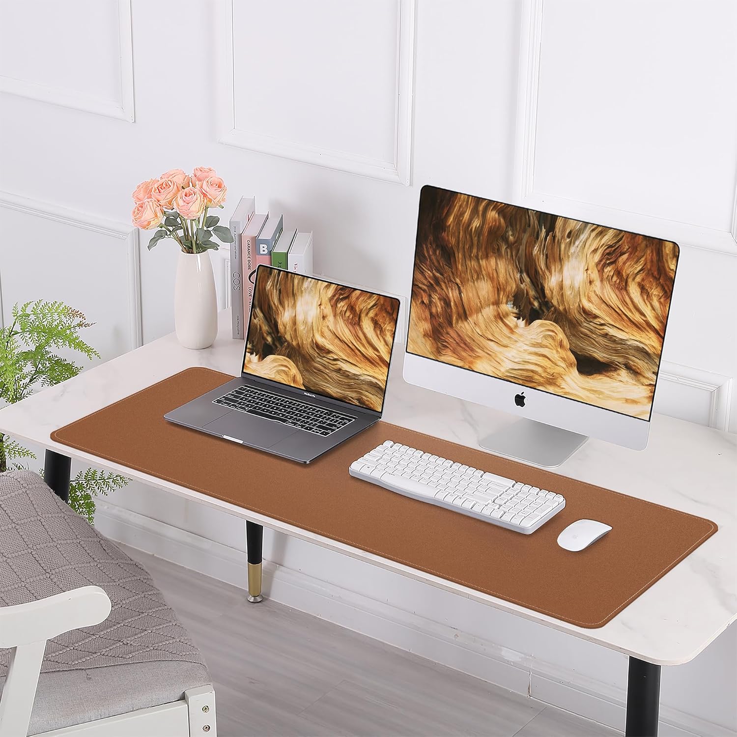 Large Desk Mat 47.2" x 17" Leather Desk Pad Protector with Natural Cork & PU Leather, Non-Slip Office Desk Mat, Large Mouse Pad, Waterproof Desk Blotter pad for Office&Home(Black) 84 81yBI8viCqL. AC SL1500 - northernschoolofshiatsu.co.uk