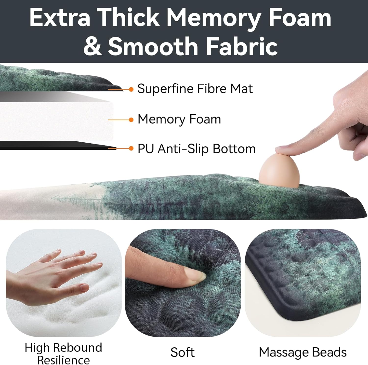 Ospelelf Mousepad with Wrist Rest Ergonomic Computer Comfortable Pain Relief Mouse Pad Wrist Support Green Forest Pattern 3 81yBQV4XI0L. AC SL1500 - northernschoolofshiatsu.co.uk