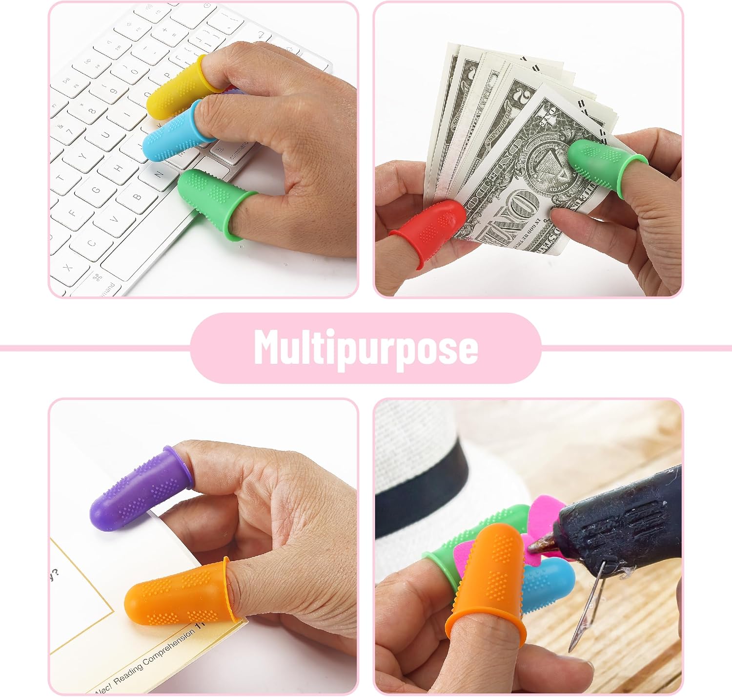 Mr. Pen- Hot Glue Gun Finger Protectors, 24 pcs, Silicone Thimble Finger Guard for Hot Glue 53 - northernschoolofshiatsu.co.uk