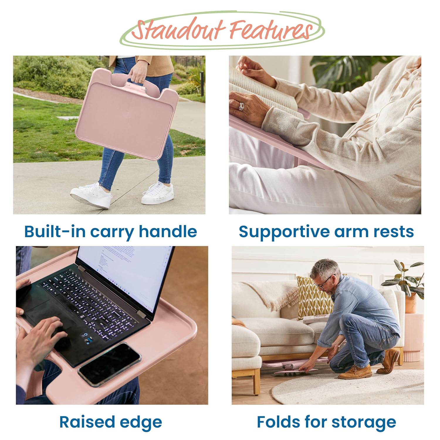 ECR4Kids The Surf Folding Portable Lap Desk, Large, Flexible Seating, Pink 4 81yfQsdTqdL. SL1500 - northernschoolofshiatsu.co.uk
