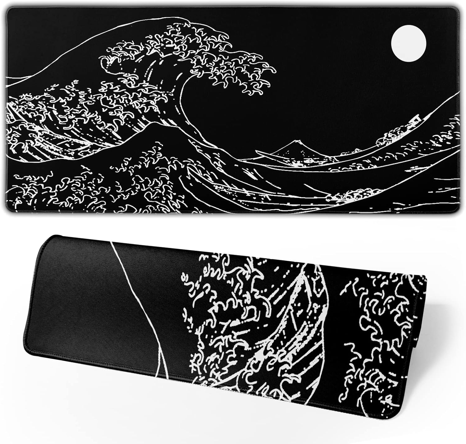 Black and White Mouse Pad 31.5”x11.8” Geometric Design Extended Large Mousepad Keyboard Mouse Mat Desk Pad Non-Slip Rubber Base Stitched Edge Large XXL Mousepad for Gaming Laptop Computer Desktop 81 81yscfiEIlL. AC SL1500 - northernschoolofshiatsu.co.uk