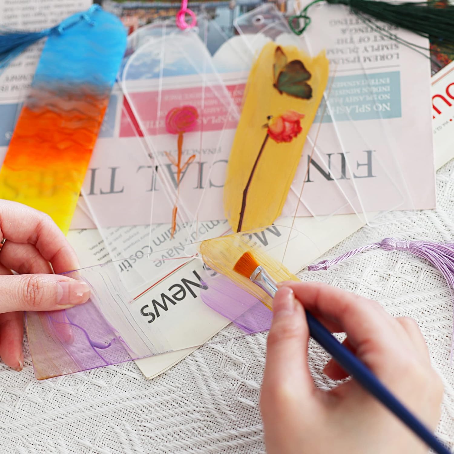 Acrylic Bookmarks Blanks Bulk 50PCS Semicircle Clear Bookmark Plastic Blank 25 Sets with 5 Color Tassels for Vinyl DIY Craft (5.9 * 2.0 inch) 5 81yu2BEHsBL. AC SL1500 - northernschoolofshiatsu.co.uk