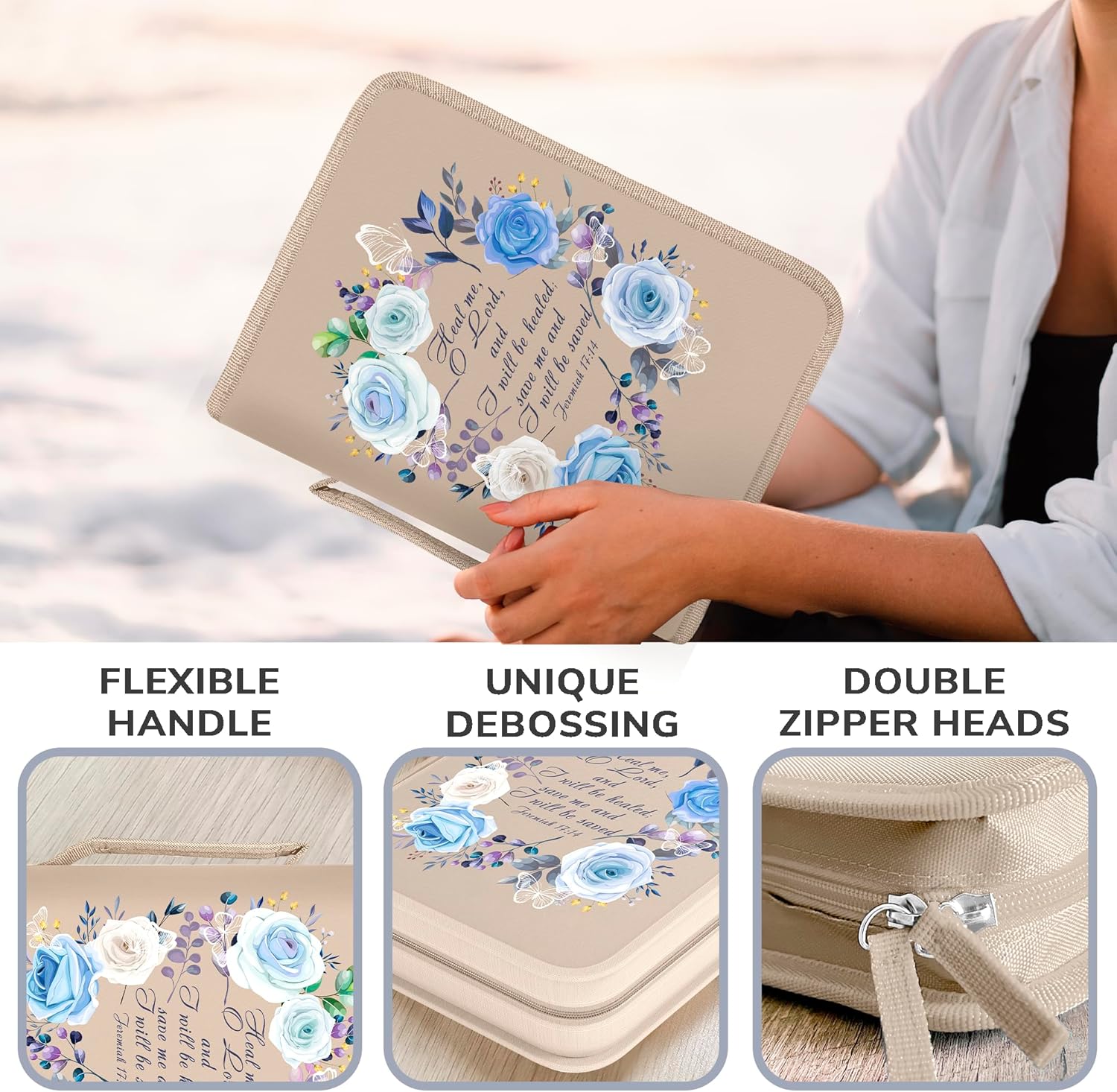 DEHITE Bible Cover Case for Women – Bible Carrying Bags Medium & Large Sizes – Pen Slots – Premium Fabric 17 81z5oYchLRL. AC SL1500 - northernschoolofshiatsu.co.uk