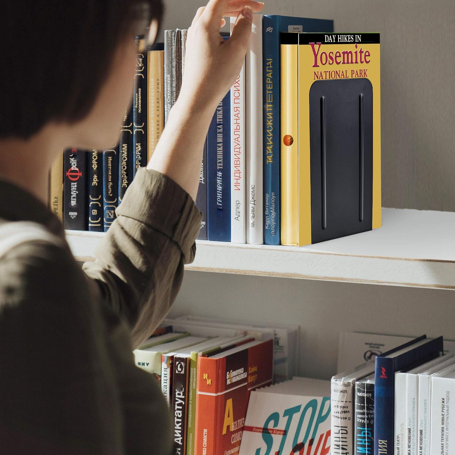 Acrimet Premium Metal Bookends (Heavy Duty) (Black Color) (1 Pair) 3 81zAIcPDJML. AC SL1500 - northernschoolofshiatsu.co.uk