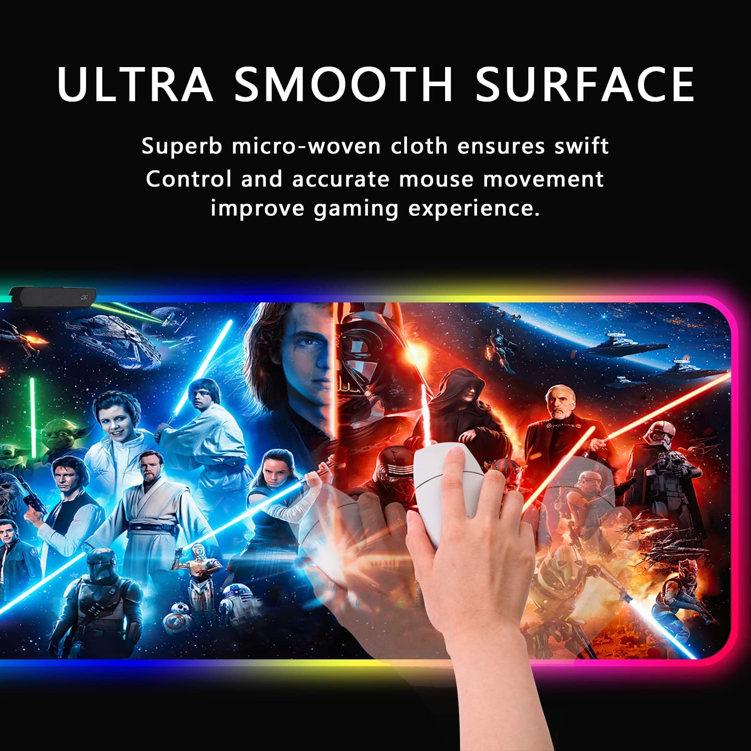 Anime Mouse pad,RGB Gaming Mouse Pad 14 Lighting Modes,Large LED Mousepad 31.5X15.7 X0.16IN Wiith Non-Slip Rubber Base, for Boys and Girls 4 81zGmCHz3IL. AC SL1500 - northernschoolofshiatsu.co.uk