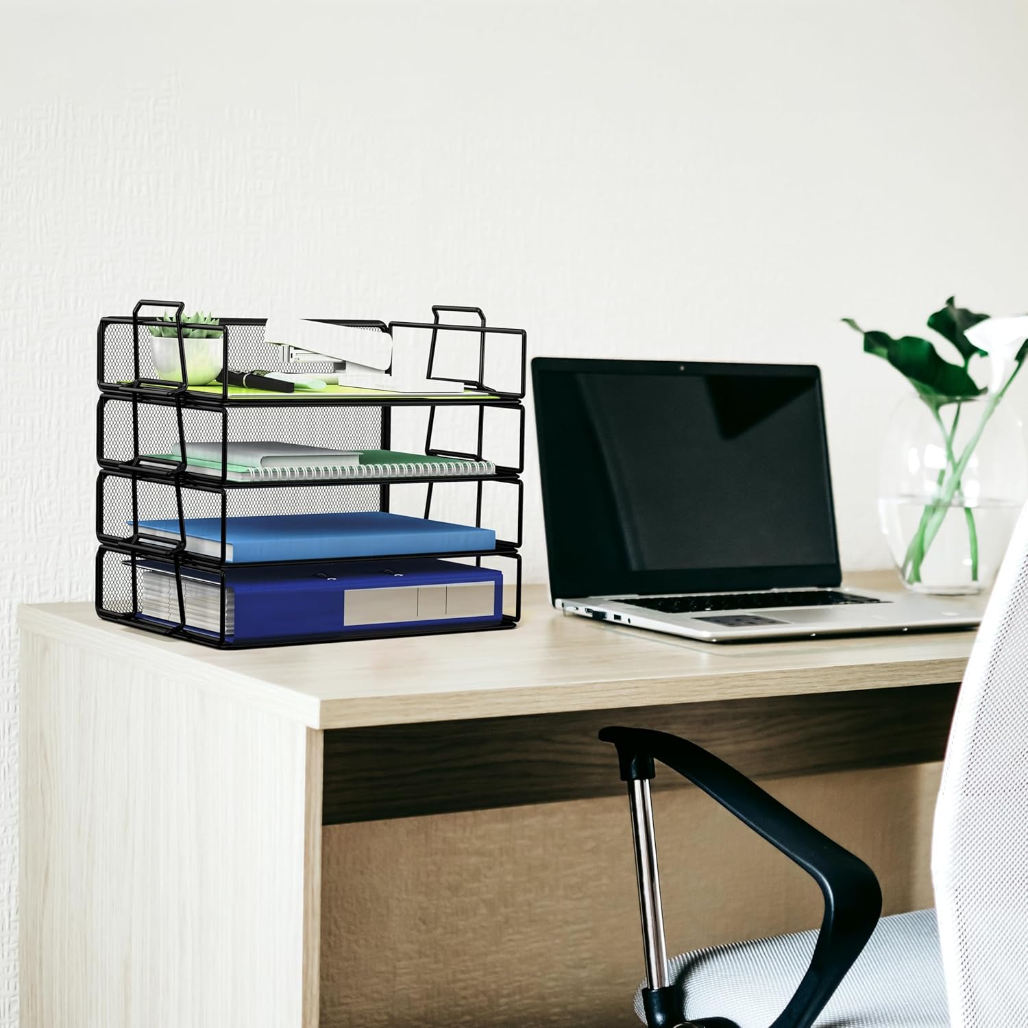 Stackable Letter Tray Paper Holder Desk Organizer for Home Office School, Black (4 Tier) 7 81zL0s4BjAL. AC SL1500 - northernschoolofshiatsu.co.uk