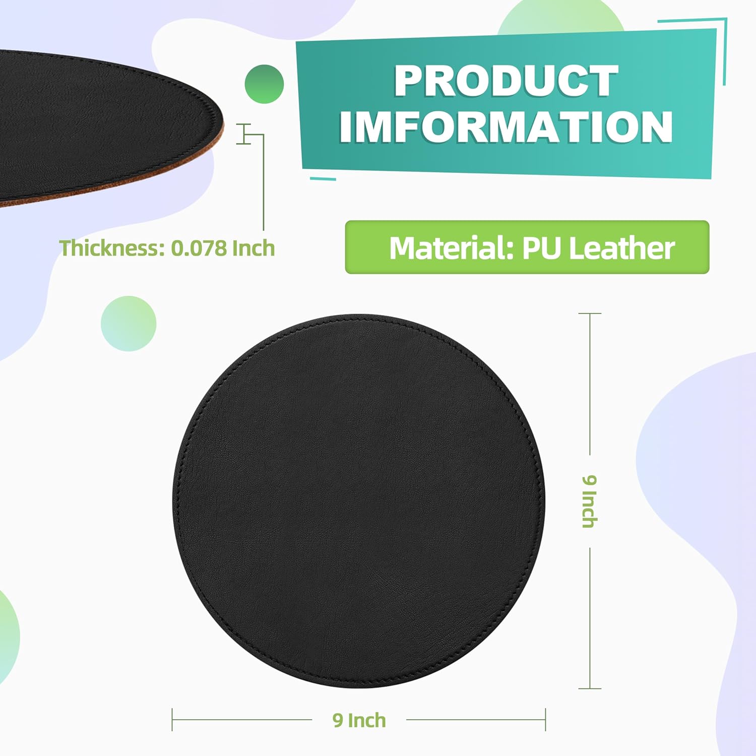 Mouse Pad, PU Mouse Pad,Leather Mouse Pad with Stitched Edge Micro-Fiber Base with Non-Slip Waterproof,Mouse Pad for Computers,Laptop, 8x11Inch (Caramel Brown) 40 81zYpcE8NiL. AC SL1500 - northernschoolofshiatsu.co.uk