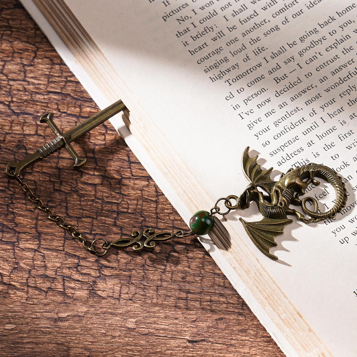 Fourth Wing Sward Bookmark - Fantasy Cool Dragon Page Mark Reading Men Boys Kids Unique Tassel Metal Antique Green Bookmarks for Book Club Students Teachers School Supplies Birthday Gifts 4 91++ XkGllL. AC SL1500 - northernschoolofshiatsu.co.uk
