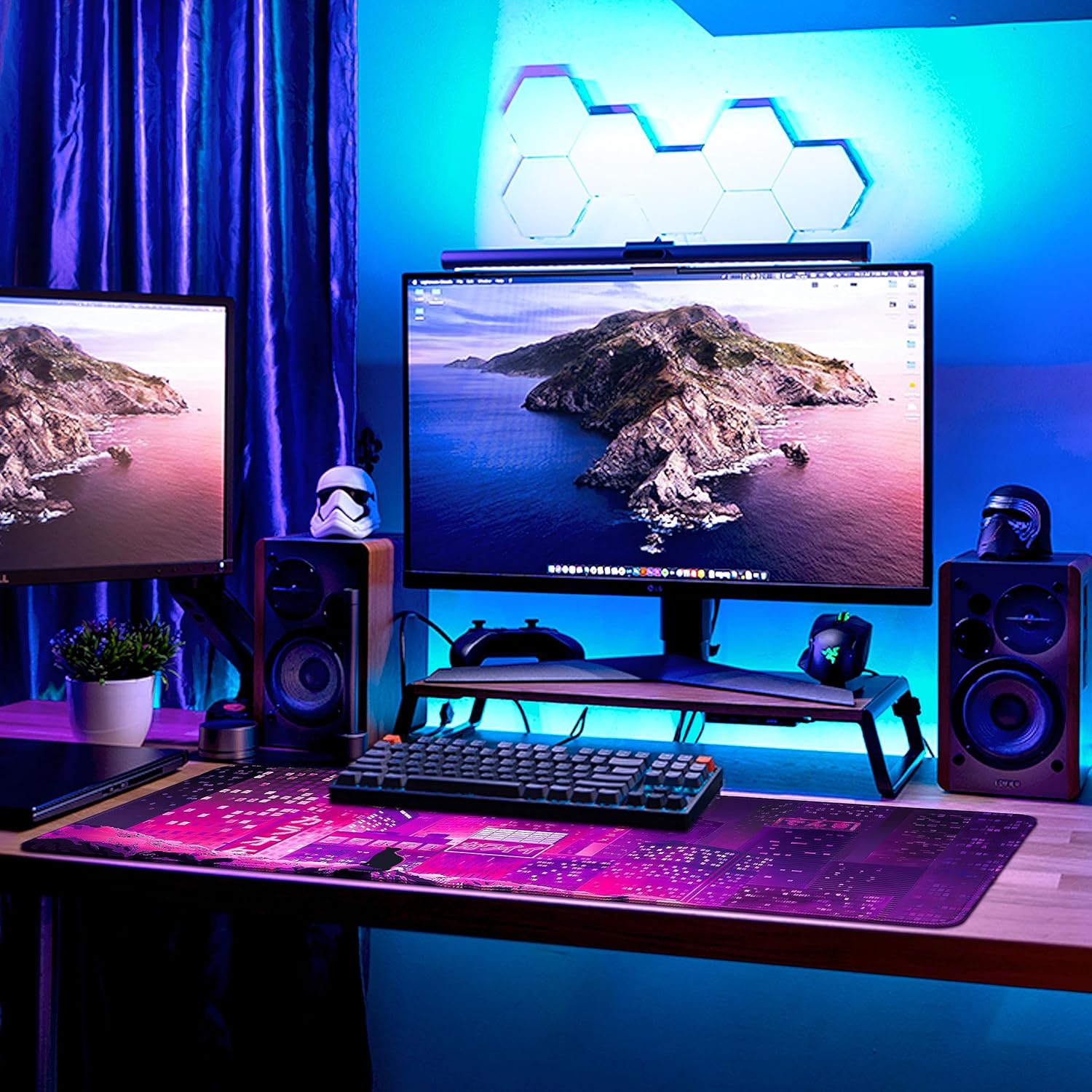 MEWOOCUE® Gaming Mouse Pad for Desk,Large Wave Mousepad Laptop,Black Japanese Anime Mouse Mat,Long XXL Waterproof Keyboard Pads,Big Non-Slip Mousepads for Game Office Home(31.5 x 11.9 in) 54 910E5rZFqjL. AC SL1500 - northernschoolofshiatsu.co.uk