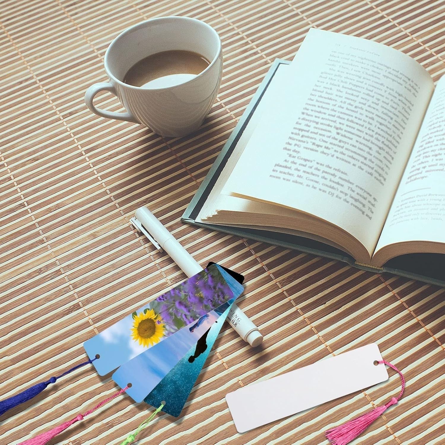 15 Pcs Sublimation Bookmark Blank Heat Transfer Aluminum Metal Bookmarks Bulk DIY Bookmarks with Hole and Colorful Tassels for Crafts,Personalized Tassels Blank 6 916N+1+XHQL. AC SL1500 - northernschoolofshiatsu.co.uk